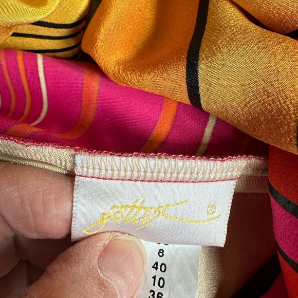 GOTTEX one piece vintage swimsuit & matching cover up, size 8, EUC - Picture 6 of 14